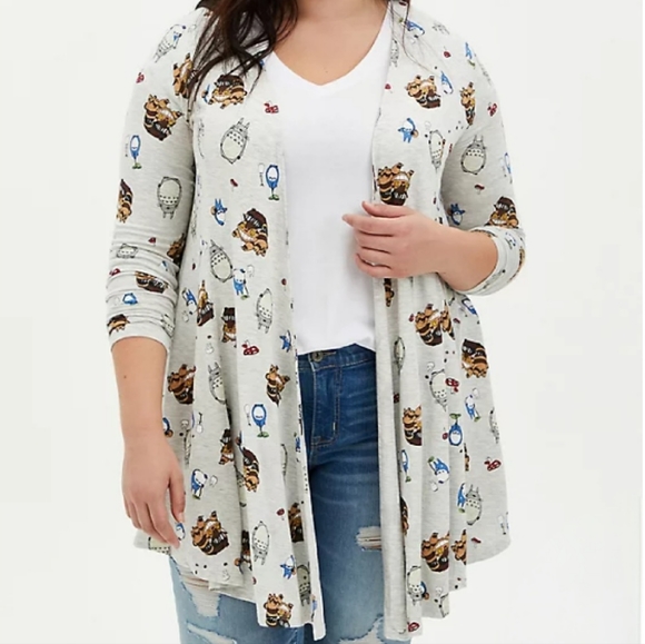 torrid Sweaters - Torrid Her Universe Studio Ghibli Totoro Fit & Flare Cardigan 2X